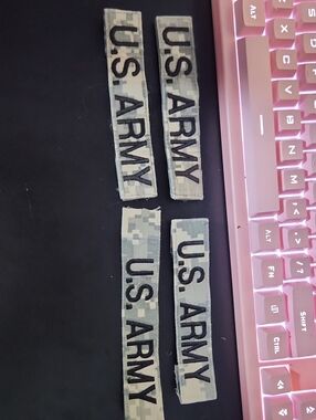 U.S. Army Desert Digital Name Tapes with Black Text